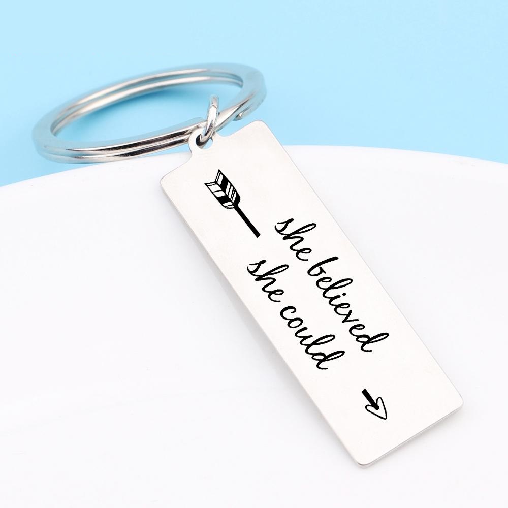 engraved graduation keychain